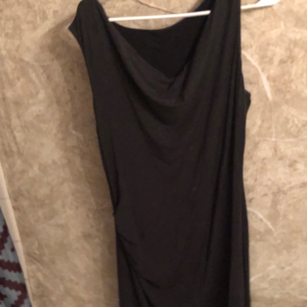 Black and gray reversible dress